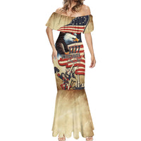 United States Flag Day Eagle 1777 Mermaid Dress Patriotic American Flag