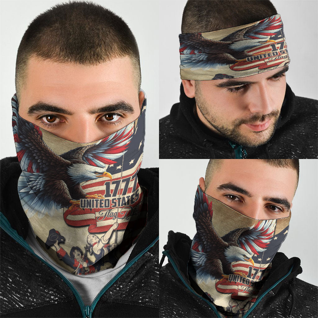 United States Flag Day Eagle 1777 Neck Gaiter Patriotic American Flag