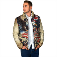 United States Flag Day Eagle 1777 Padded Jacket Patriotic American Flag