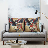 United States Flag Day Eagle 1777 Pillow Cover Patriotic American Flag