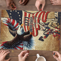 United States Flag Day Eagle 1777 Puzzle Patriotic American Flag