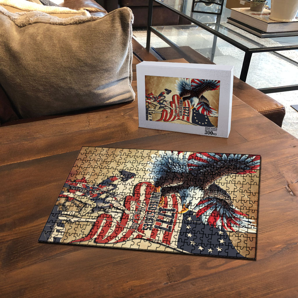 United States Flag Day Eagle 1777 Puzzle Patriotic American Flag