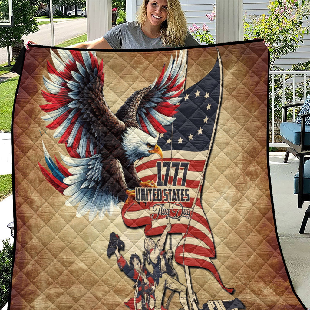 United States Flag Day Eagle 1777 Quilt Patriotic American Flag