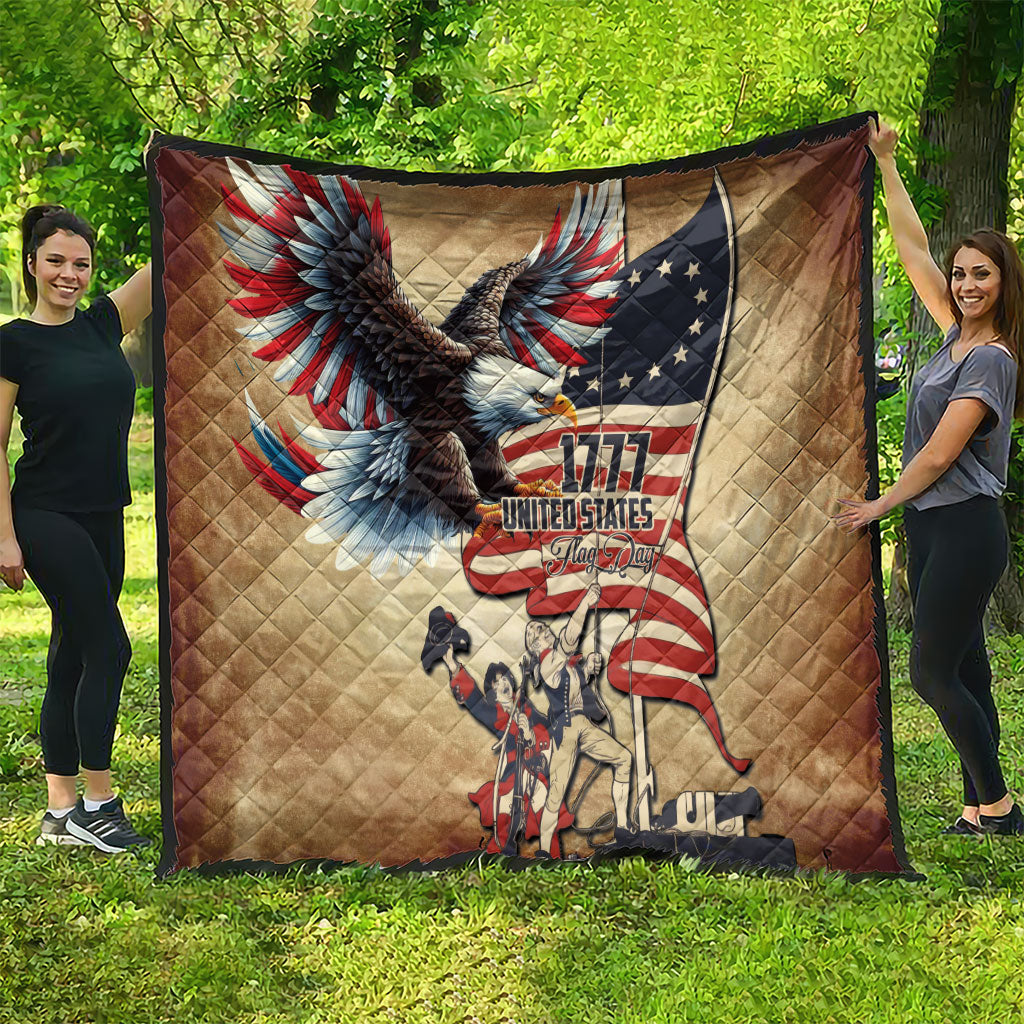 United States Flag Day Eagle 1777 Quilt Patriotic American Flag