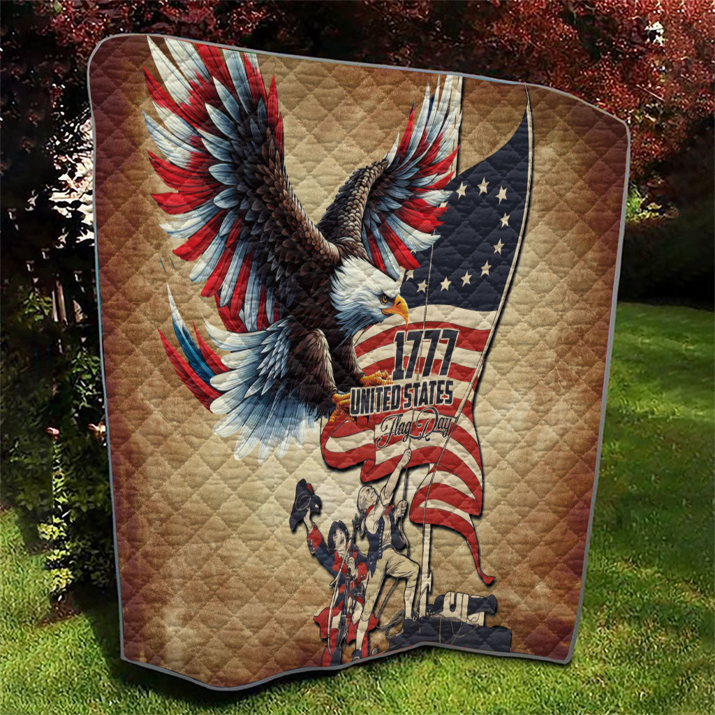 United States Flag Day Eagle 1777 Quilt Patriotic American Flag