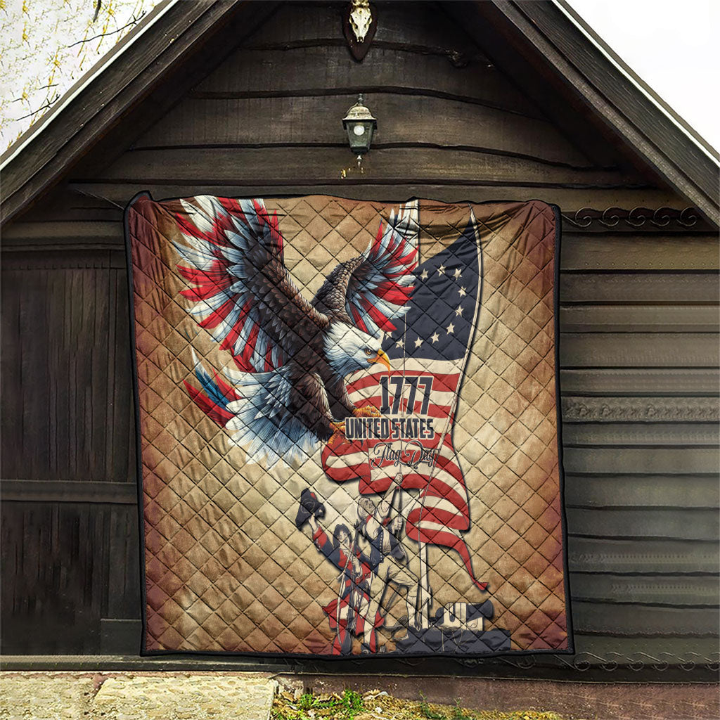 United States Flag Day Eagle 1777 Quilt Patriotic American Flag