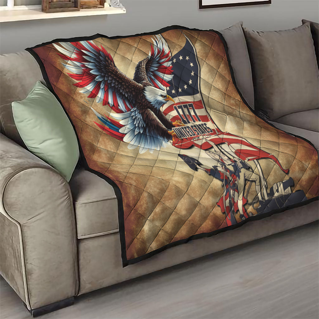 United States Flag Day Eagle 1777 Quilt Patriotic American Flag