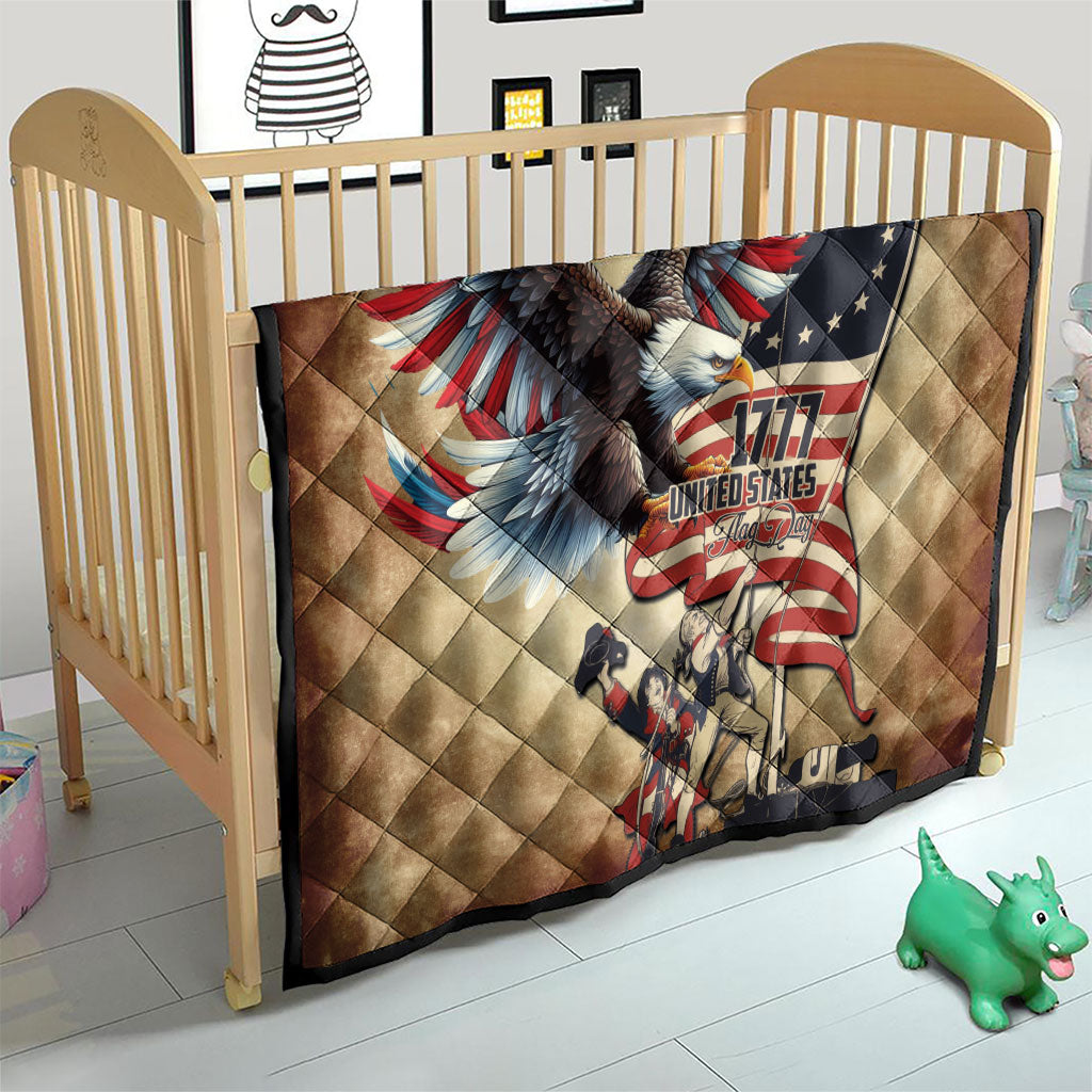 United States Flag Day Eagle 1777 Quilt Patriotic American Flag