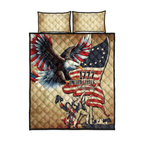 United States Flag Day Eagle 1777 Quilt Bed Set Patriotic American Flag