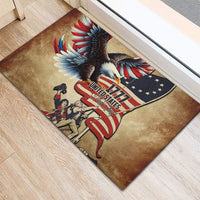 United States Flag Day Eagle 1777 Rubber Doormat Patriotic American Flag
