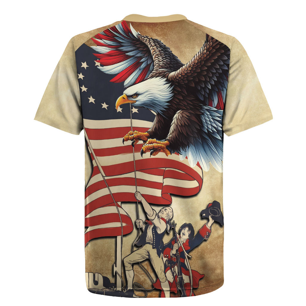 United States Flag Day Eagle 1777 Rugby Jersey Patriotic American Flag