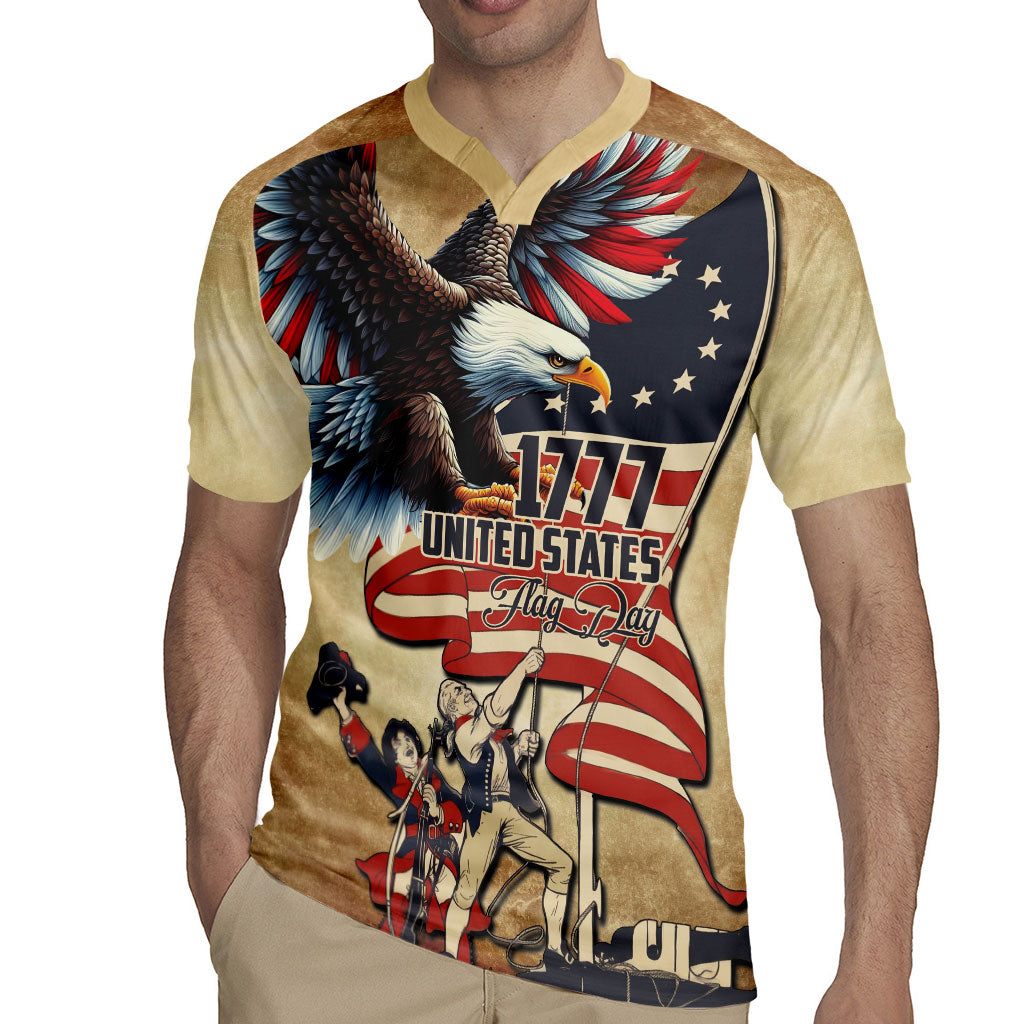 United States Flag Day Eagle 1777 Rugby Jersey Patriotic American Flag