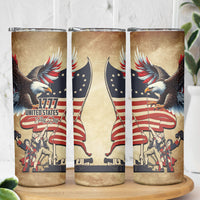 United States Flag Day Eagle 1777 Skinny Tumbler Patriotic American Flag