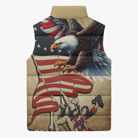 United States Flag Day Eagle 1777 Sleeveless Puffer Jacket Patriotic American Flag