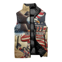 United States Flag Day Eagle 1777 Sleeveless Puffer Jacket Patriotic American Flag