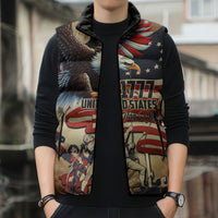 United States Flag Day Eagle 1777 Sleeveless Puffer Jacket Patriotic American Flag