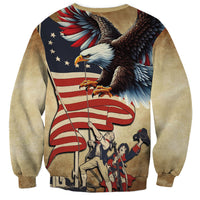 United States Flag Day Eagle 1777 Sweatshirt Patriotic American Flag