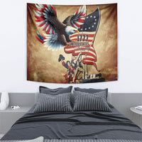 United States Flag Day Eagle 1777 Tapestry Patriotic American Flag