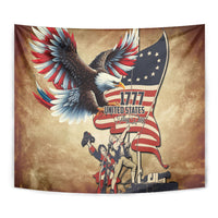 United States Flag Day Eagle 1777 Tapestry Patriotic American Flag