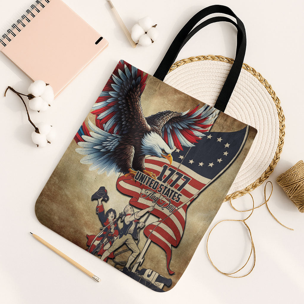 United States Flag Day Eagle 1777 Tote Bag Patriotic American Flag