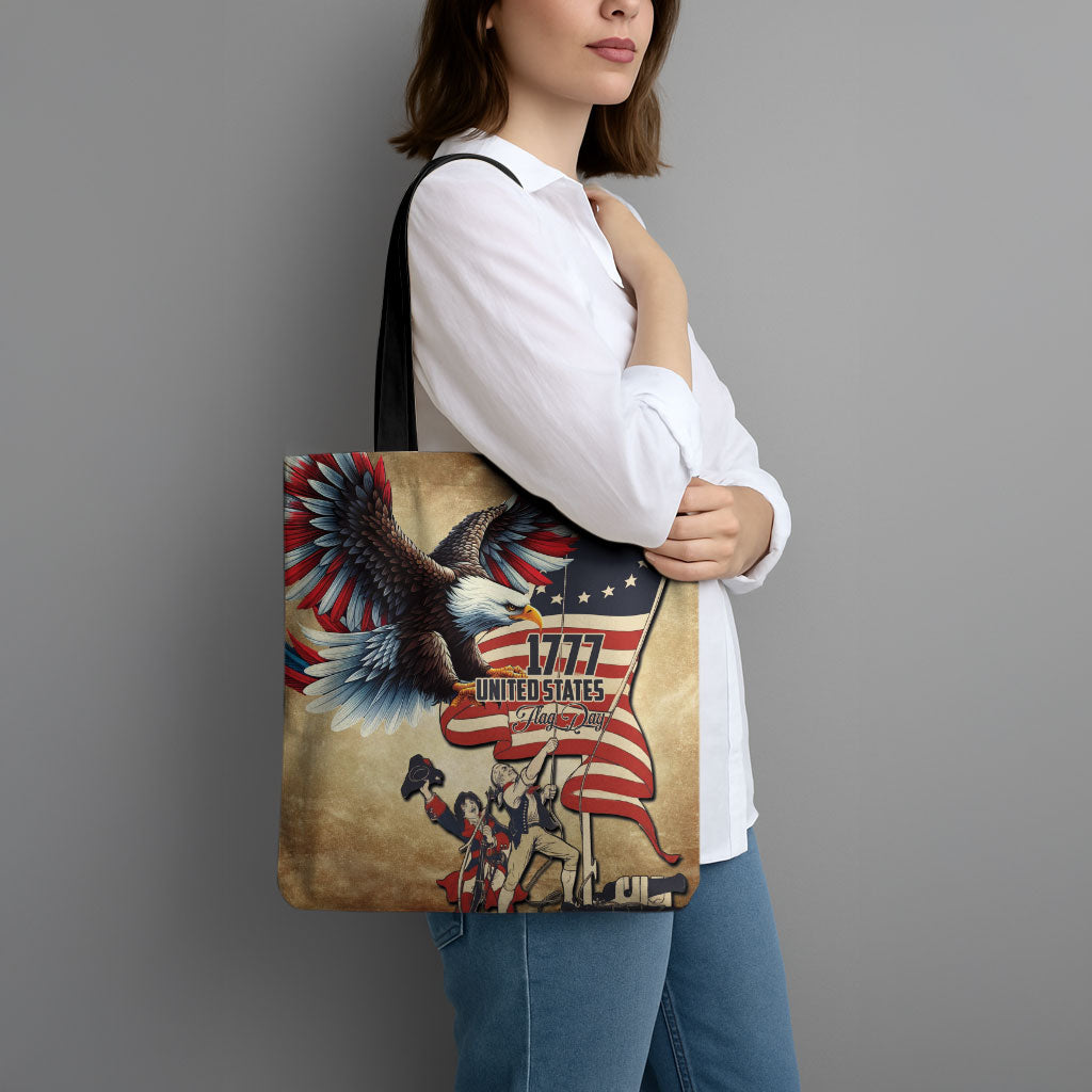 United States Flag Day Eagle 1777 Tote Bag Patriotic American Flag