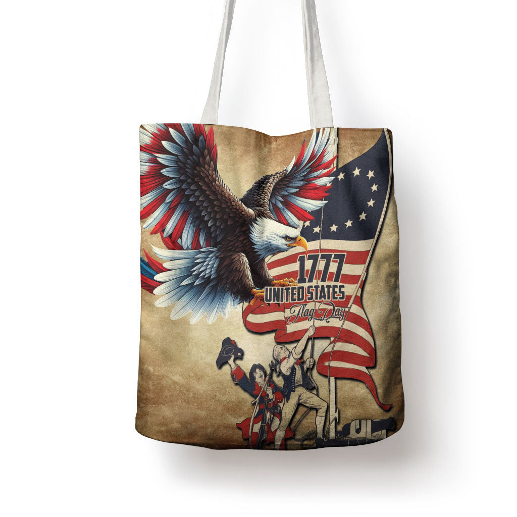 United States Flag Day Eagle 1777 Tote Bag Patriotic American Flag