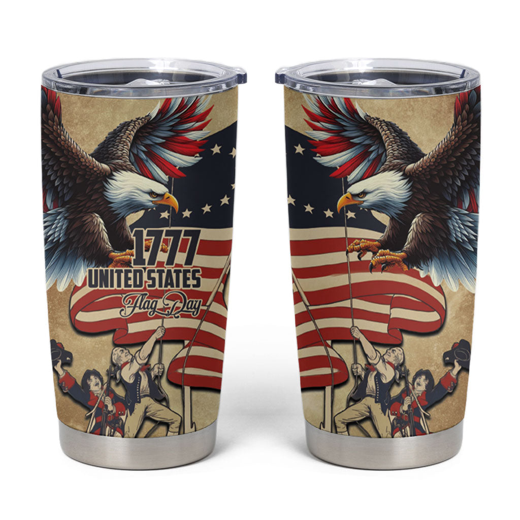 United States Flag Day Eagle 1777 Tumbler Cup Patriotic American Flag