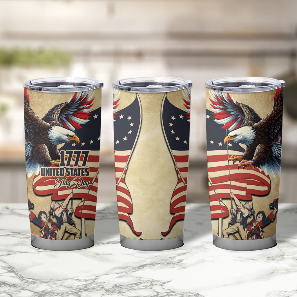 United States Flag Day Eagle 1777 Tumbler Cup Patriotic American Flag