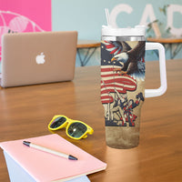 United States Flag Day Eagle 1777 Tumbler With Handle Patriotic American Flag