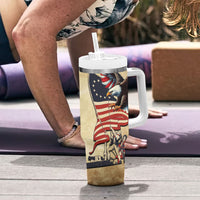 United States Flag Day Eagle 1777 Tumbler With Handle Patriotic American Flag