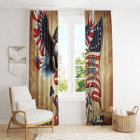 United States Flag Day Eagle 1777 Window Curtain Patriotic American Flag