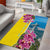 Brazil Cattleya Labiata Area Rug Christ The Redeemer And Flag Color Style - Wonder Print Shop