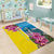 Brazil Cattleya Labiata Area Rug Christ The Redeemer And Flag Color Style - Wonder Print Shop