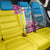 Brazil Cattleya Labiata Back Car Seat Cover Christ The Redeemer And Flag Color Style - Wonder Print Shop