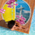 Brazil Cattleya Labiata Beach Blanket Christ The Redeemer And Flag Color Style - Wonder Print Shop