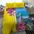 Brazil Cattleya Labiata Bedding Set Christ The Redeemer And Flag Color Style - Wonder Print Shop