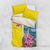 Brazil Cattleya Labiata Bedding Set Christ The Redeemer And Flag Color Style - Wonder Print Shop