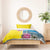 Brazil Cattleya Labiata Bedding Set Christ The Redeemer And Flag Color Style - Wonder Print Shop