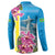 Brazil Cattleya Labiata Button Sweatshirt Christ The Redeemer And Flag Color Style - Wonder Print Shop