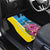 Brazil Cattleya Labiata Car Mats Christ The Redeemer And Flag Color Style - Wonder Print Shop