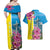 Brazil Cattleya Labiata Couples Matching Off Shoulder Maxi Dress and Hawaiian Shirt Christ The Redeemer And Flag Color Style - Wonder Print Shop