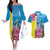 Brazil Cattleya Labiata Couples Matching Off The Shoulder Long Sleeve Dress and Hawaiian Shirt Christ The Redeemer And Flag Color Style - Wonder Print Shop
