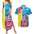 Brazil Cattleya Labiata Couples Matching Summer Maxi Dress and Hawaiian Shirt Christ The Redeemer And Flag Color Style - Wonder Print Shop