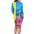 Brazil Cattleya Labiata Family Matching Long Sleeve Bodycon Dress and Hawaiian Shirt Christ The Redeemer And Flag Color Style - Wonder Print Shop