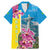 Brazil Cattleya Labiata Family Matching Mermaid Dress and Hawaiian Shirt Christ The Redeemer And Flag Color Style - Wonder Print Shop