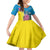 Brazil Cattleya Labiata Family Matching Off The Shoulder Long Sleeve Dress and Hawaiian Shirt Christ The Redeemer And Flag Color Style - Wonder Print Shop