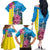 Brazil Cattleya Labiata Family Matching Off The Shoulder Long Sleeve Dress and Hawaiian Shirt Christ The Redeemer And Flag Color Style - Wonder Print Shop