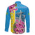 Brazil Cattleya Labiata Family Matching Off The Shoulder Long Sleeve Dress and Hawaiian Shirt Christ The Redeemer And Flag Color Style - Wonder Print Shop
