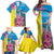 Brazil Cattleya Labiata Family Matching Off Shoulder Maxi Dress and Hawaiian Shirt Christ The Redeemer And Flag Color Style - Wonder Print Shop