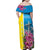 Brazil Cattleya Labiata Family Matching Off Shoulder Maxi Dress and Hawaiian Shirt Christ The Redeemer And Flag Color Style - Wonder Print Shop